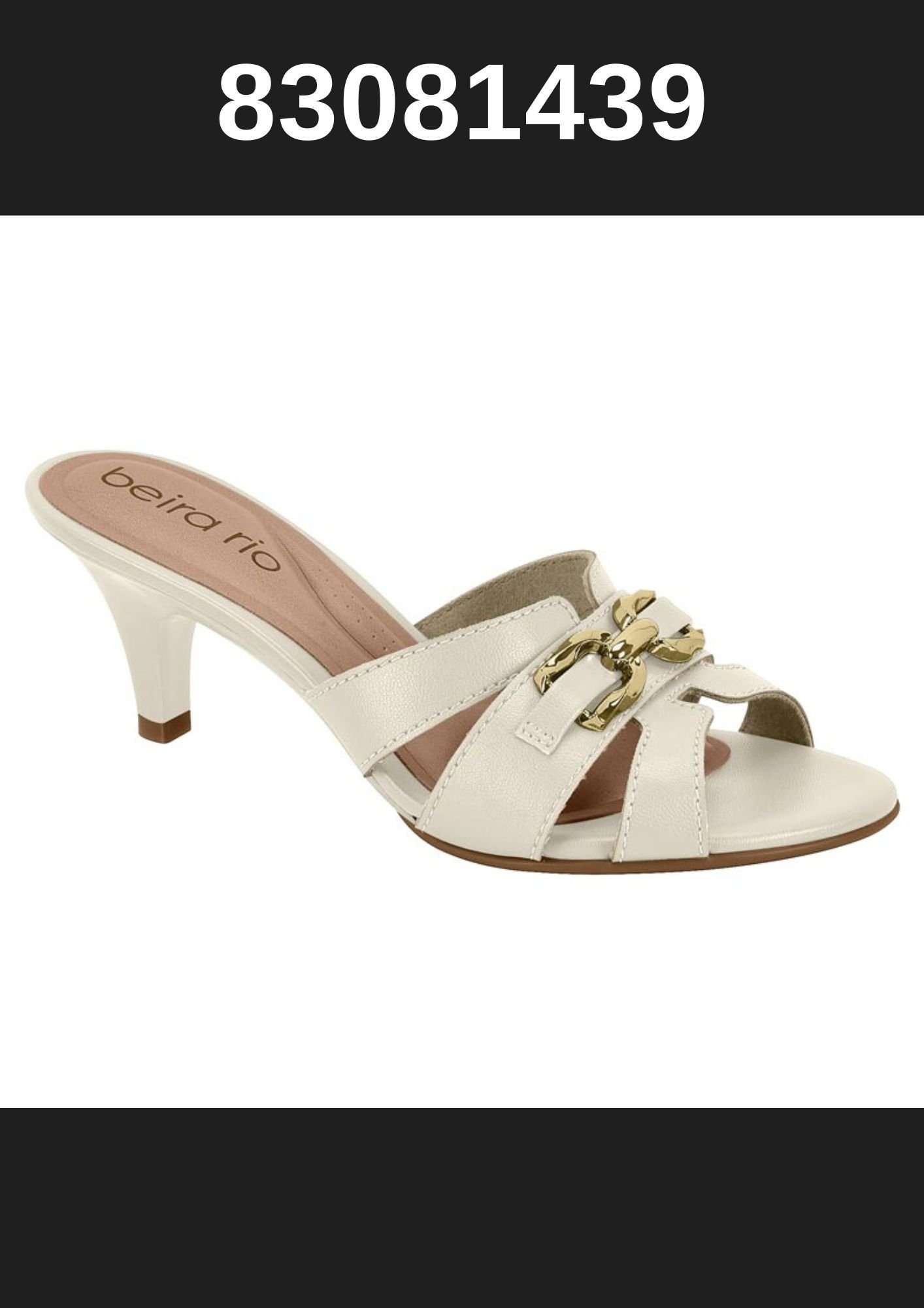 32896GOMVNI1 (13) TAMANCO 83081439 BRANCO OFF BEIRA RIO - Imagem 1