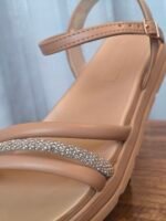 SANDALIA 5490.120 NUDE/OURO ROSADO MOLECA - Imagem 3