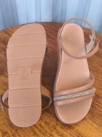 SANDALIA 5490.120 NUDE/OURO ROSADO MOLECA - Imagem 2